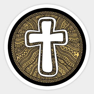 The Cross of the Lord and Savior Jesus Christ. Sticker